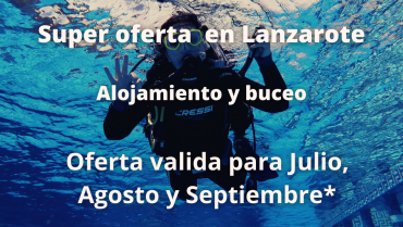 Oferta de buceo en Lanzarote para el verano