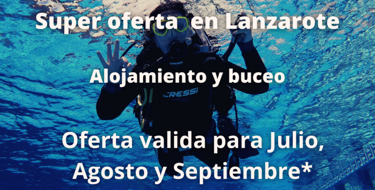 Oferta de buceo en Lanzarote para el verano